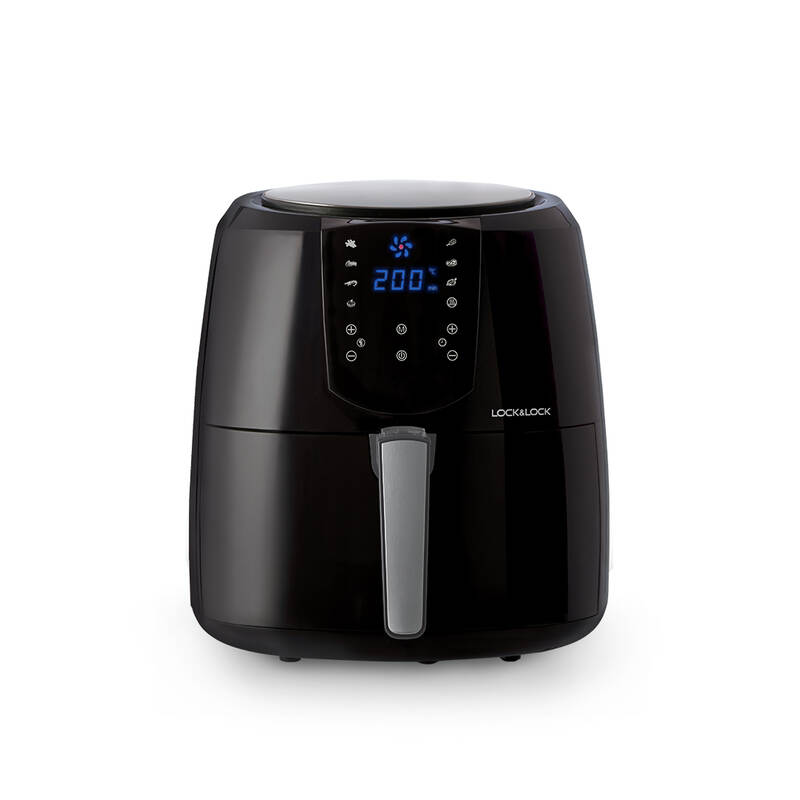 [Áp voucher giảm thêm 300k] Nồi Chiên Không Dầu - Locknlock Jumbo Plus Air Fryer - 220 - 240V~ - 1800W - 50/60Hz - 5.2L - 2 Màu (Đen, Trắng) - EJF357 image number null